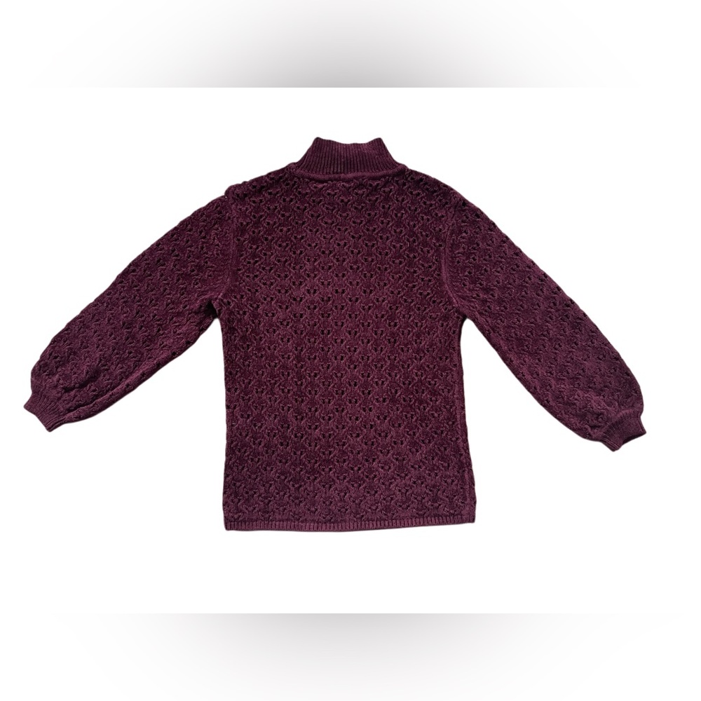 White House Black Market Rich Purple Turtleneck Sweater